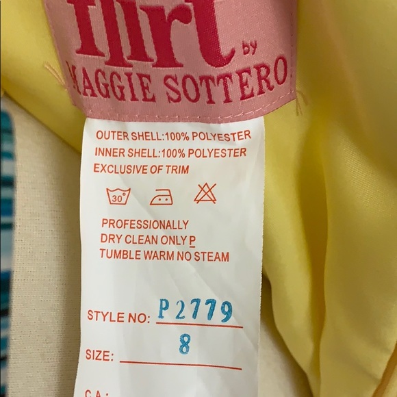 Flirt by Maggie Sottero Canary evening gown - Picture 5 of 5